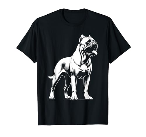 Dog Dad Mom Lover - Corso de caña monocromática Camiseta