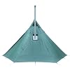 POMOLY Camping Hot Tent, Hussar Ultralight Teepee with Stove Jack and Half Inner-Tent for 1-2 Person Hiking, Backpacking