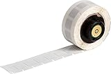 Brady PTL-3-727 Etiketten, Hochtemperatur-Polyimid, 9,530 mm B x 9,530 mm H, Weiß, 500 Stück