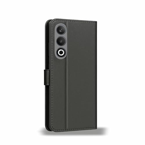 Image of AIBEX Shock Proof Flip Compatible for OnePlus Nord CE 4 5G Flip Cover Leather Finish | Inside TPU with Card Pockets | Wallet Stand | Complete Protection Flip Case- Black