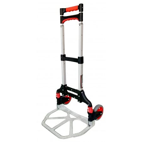 Carretilla de Carga Multiusos Profesional, súper Plegable, Fabricada en Aluminio, Capacidad de Carga máxima 70kg, ergonomica, telescopica y fácil de Transportar
