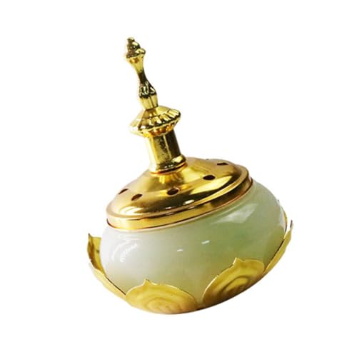 Sosoport Incensario De Metal para Quemador De Incienso Adornos Decorativos para Interior Soporte para Incienso Doméstico Adecuado para Quemador De Torre y Santo