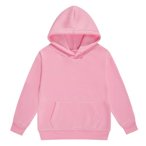 Boys Girls Hoodies Set 2 Piece Sweatsuit Plain School Tracksuit Long Sleeve Hooded Sweatshirts Elastic Joggers2