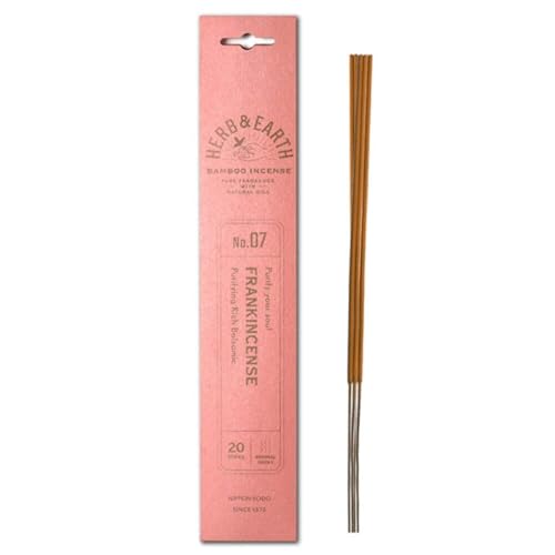 HERB & EARTH H&E Bamboo Incense - Frankincense - 20...
