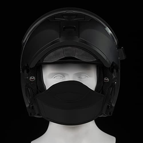 Ilm Breath Guard Nose Shield For Model-159 Snowmobile Full Face Motorcycle Helmet(Black) #TOP3
