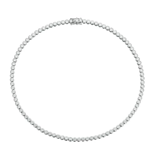 [ȓX] AbTiCgWG[lbNX ejX`F[ 3mm 0.1ct ou VVS1 GRA ؖ 925Vo[WG[ p 