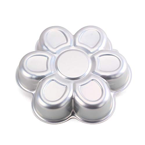 Image of Ulalaza Aluminum Cake Mold 3D Flower Shape Baking Pan DIY Birthday Cake Mould Kitchen Supplies