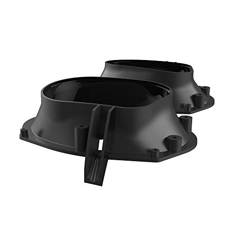 Motorcycle Stretched Bags Fit For 2014+ Harley Touring Flh - Charcoal Pearl With Black Pinstripe, 6X9 Saddlebag Speaker Lids #TOP4