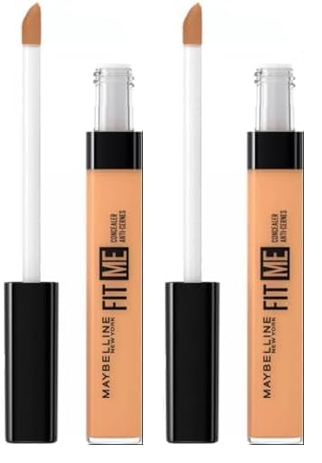 Maybelline New York Correcteur Fit Me Matte & Poreless 40 Caramel (Paquete de 2)