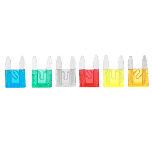 Kit surtido de fusibles automotrices 120 piezas 5A 10A 15A 20A 25A 30A con estuche transparente para autos, camiones y motocicletas miniatura 5