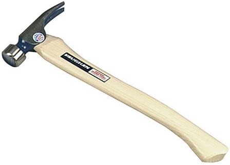 Vaughan 116-04 19-oz Milled Face Professional California Framer Hammer with 17" Curved Hickory Handle (CF2HC)