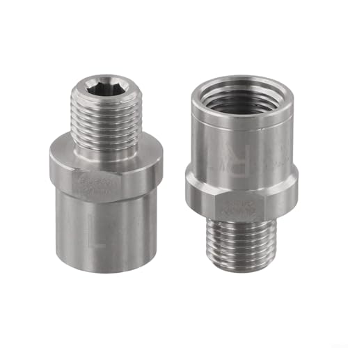 Adaptador de pedal de bicicleta para pedales de 9/16 pulgadas, manivelas de 1/2 pulgada, kit de conversión de acero inoxidable, extensión de tamaño con 20 mm de longitud para bicicleta de carretera de
