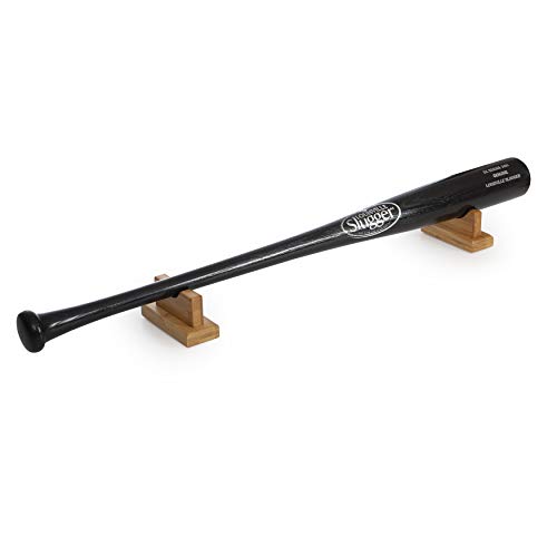 Cypress Sunrise Baseball Bat Display Case Desk Table Mantel Mount Horizontal Rack Brackets Hanger Holder I Bamboo Finish I Protective Felt I Hidden Hardware Included I Easy Installation