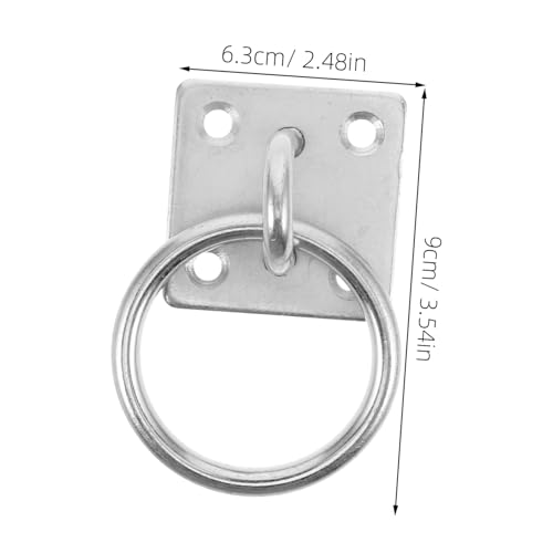HANABASS Cross Tie Ring for Horses Durable Hitching Ring with Screws for Horse Stall and Stable for Block Tie Ring Replacement Essential Horse Barn Supplies