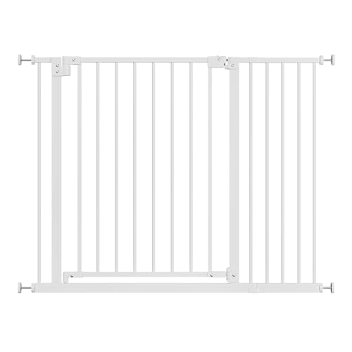 WOLTU Treppenschutzgitter, Türschutzgitter, Absperrgitter, inkl. 2...