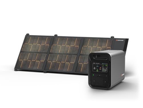 Image of Enphase IQ PowerPack 1500Wh + 200W Solar Panel Kit | UL 9540A Certified Solar Generator | Home Backup Power Outage | LFP Battery | IQ8 Microinverters | Enphase App | Charges in ~8 Hours