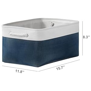 Storage Bins Large Baskets for Storage Cubes with Handles Organization and Storage Baskets Gifts for Empty 157 L x 118 W x 82 H inches