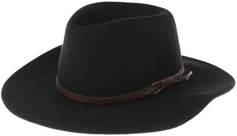 Stetson Men's Bozeman Wool Felt Crushable Cowboy Hat - Twboze-813007 Black