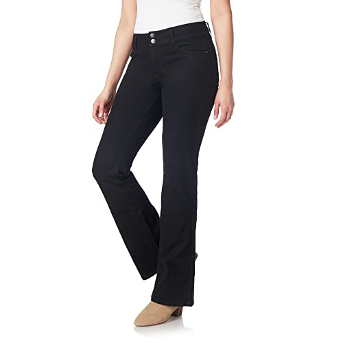 WallFlower Women's Luscious Curvy Flirty Flare Jeans, Black, 11 by WallFlower - Used condition - US$51.08