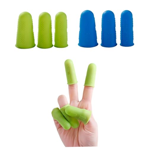 KICHOUSE 12pcs Cover Finger Anti-Scald Finger Cover Finger Covers Finger Cot Protective Sleeves Finger Protection Protectors Finger Flexible Finger Cover Finger Cots Finger Cots Blue