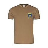 BW Tropen Lüzjens OPZ 91 93 Zerstörer D185 Bundeswehr Marine T-Shirt #35302, Größe:M, Farbe:Khaki