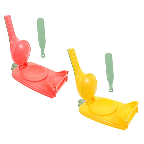 NAMOARLY Manual Dough Presser Set Double Head Dumpling Skin Press for Home Kitchen Restaurant Use