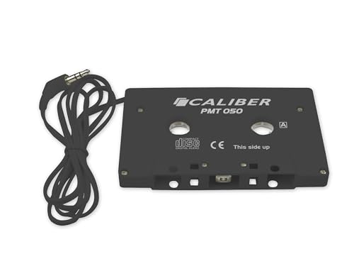 Caliber Adaptateur Casette - Aux Jack Stéréo Plug - Old Timer Car Radio Adaptateur - Fichiers audio MP3 - PMT050 - - Noir - 102 x 63 x 12 mm
