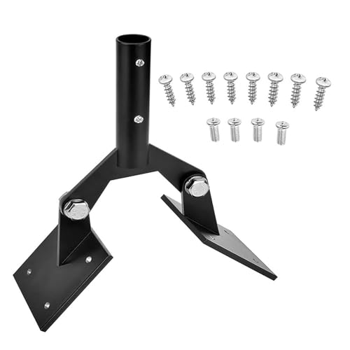 NEIQIUWING Stahl-Dachhalterung für Wetterfahne mit Verstellwinkel, rostfrei, 3,5 x 5 Zoll, für Antennen und Wetterstationen