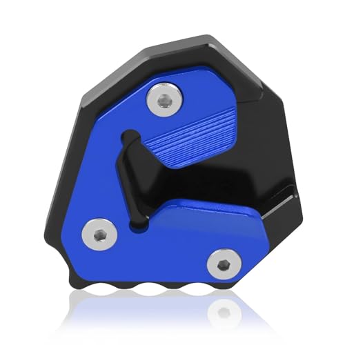Plaque d'extension béquille en aluminium CNC pour BMW S1000XR bleu