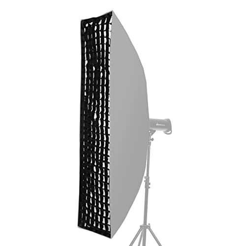 Grille en nid d'abeille pour bande de photographie avec fermeture à boucle, améliore la précision de l'éclairage, contrôle les déversements, dirige la lumière, idéal pour les prises de vue de produits