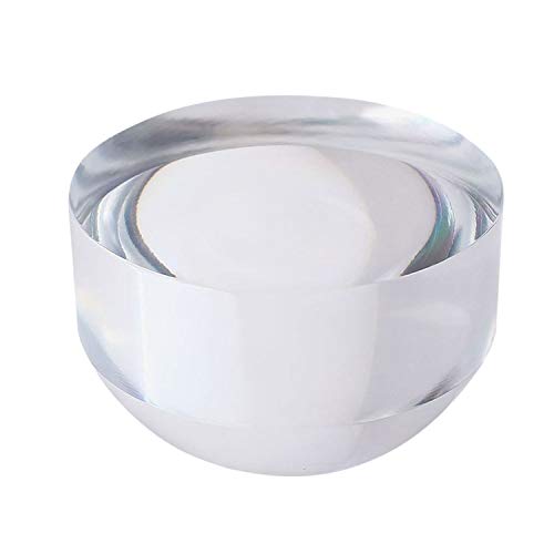 40 X Optical Grade Dome Magnifier Desk Reading Loupe Paperweight 25 Mm Optical Half Ball Lens Desk Map Magnifying Mirror Round Shape Reading Aid Hand Polished For Blueprints Newspapers #TOP3