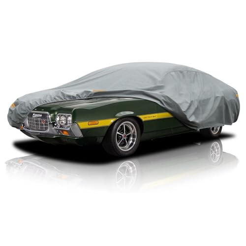 Image of Kayme Heavy Duty Car Cover Custom Fit Ford Torino Waterproof All Weather for Automobiles, Full Exterior Covers Sun Rain UV Protection.（Deliver About 3-10 Days）