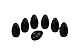 Bulk 7 Pack -3/4 Oz Top Brass Tungsten Polished Flipping Worm Weight / Sinker - Flippin Style - Wholesale Discount