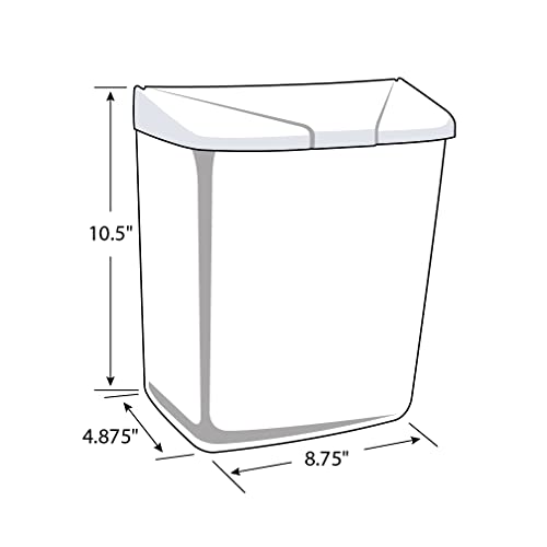 Hospeco 250-201W Feminine Hygiene Receptacle thumb #2