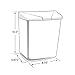 Hospeco Feminine Hygiene Receptacle, White ABS Plastic, 250-201W