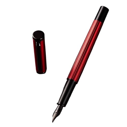 Stylo plume en laiton rouge pointe fine F 0.5mm pour l'écriture
