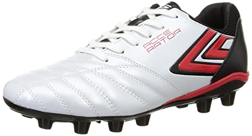 [アンブロ] スパイク サッカー アクセレイター c-rush HG フィット感 安定性 練習 部活 メンズ ホワイトレッド 28.5 cm