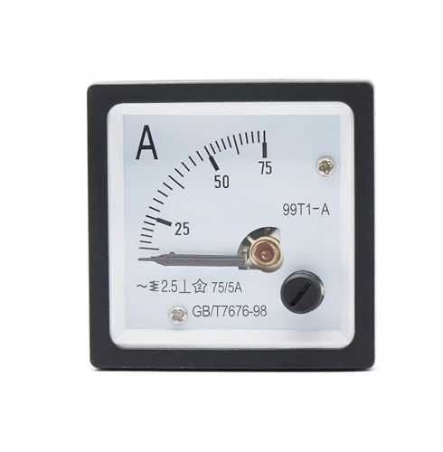 Ampèremètre AC aiguille 99T1-A pour éviter la surcharge de tableau 48x48mm