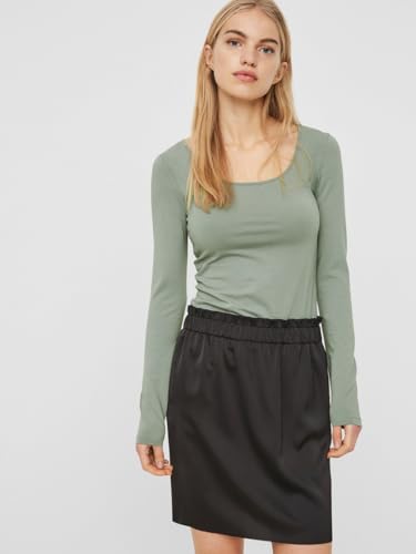 VERO MODA Damen VMMAXI My LS Soft Long U-Neck GA 2P, Desert Sage/Balsam Green, XL – Ansicht 5