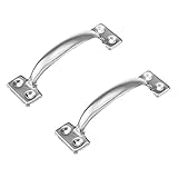 LIZAVO V171 6-1/2' Gate Handle, Screen Door Handle in Stainless Steel Color- 2 Pack