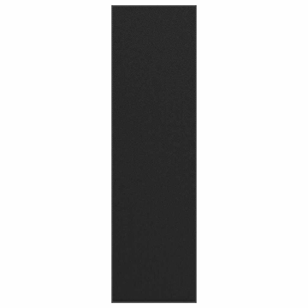 Wycieraczka czarna 115 x 400 cm, antypoślizgowa wycieraczka z polipropylenu o wysokiej absorpcji wody i brudu, wytrzymała mata do wejścia, korytarza, przedpokoju, mieszkania, domu, na taras