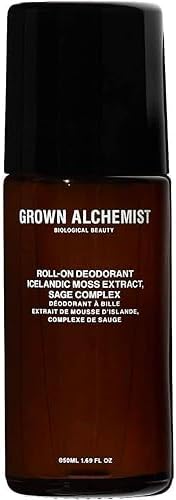 Grown Alchemist Roll-On Deodorant - Icelandic Moss Extract & Sage Complex - Aluminum Free Vegan Deodorant, Clean Skincare (50ml / 1.69oz)