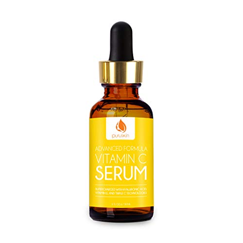 Best Advanced Vitamin C Serum for Face & Neck, Super-Charged with Vitamins E + Hyaluronic Acid To Assist Your Skin's Anti Aging Pursuit to Improve Wrinkles, Acne, & Scarring