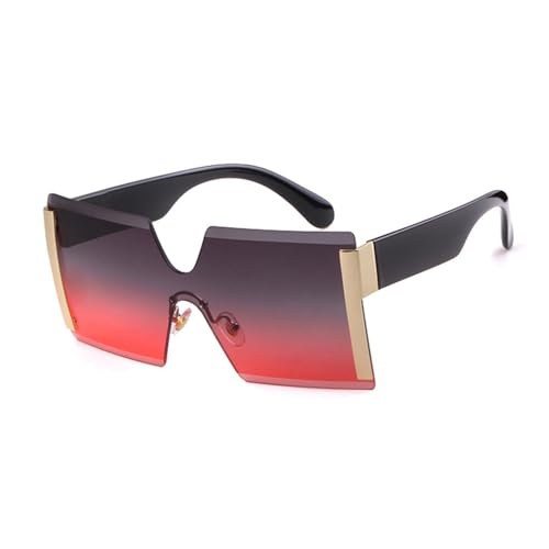 Lunettes de soleil surdimensionnées vintage grande monture unisexe couleur bonbon