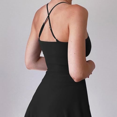 Nomuamu Dress, Plush Backless Active Dress-Easy Peezy, Pleated Waist Short Party, Summer Casual Loose Long Skirt2