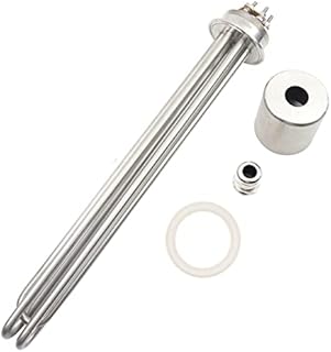 CNTOPHEAT 2 Inch (OD64) Tri-clamp Heating Element for Brewing Electric Immersion Water Heater 5500W 240V Ultra Low Watt Density
