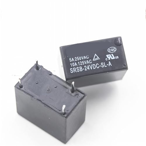 Relés SRSB-05VDC-SL-A de 5V y 4 pines componentes de conmutación 5 unidades 3
