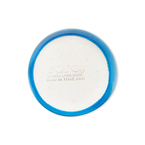 roro Ceramic Stoneware Hand-Molded Coral Beach Blue Speckled Spotted Dipping Bowls (Sauce x 4) - Image 4