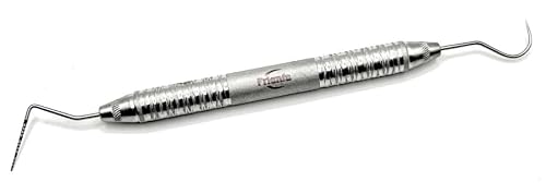 Frienfa - William Probe, UNC 15, Double End #23/QOW Dental Expro Explorer Probe with #6 Satin Steel Handle, Consistent with Dental exam Requirements, Made by FRIENFA