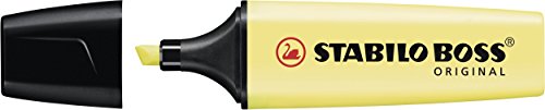 Stabilo Highlighter Boss Original Pastel - Pack Of 10 - Milky Yellow #TOP1
